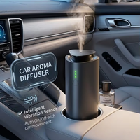 Diffuseur d'arômes intelligent avec capteur de vibration, forme luxueuse et dispositif de diffusion automatique de parfum pour la maison, le bureau et la voiture