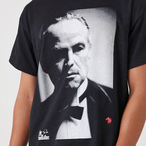 OEM dijital baskı erkekler özel <span class=keywords><strong>logo</strong></span> yüksek kalite siyah renk % 100% pamuk Godfather grafik Tee - Product Image 2