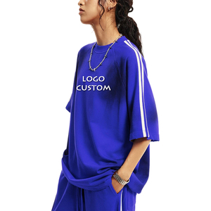 Maglietta da donna Casual con spalle a righe da esterno a <span class=keywords><strong>maniche</strong></span> lunghe in cotone a tracolla magliette da donna - Product Image 2