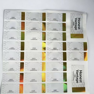 Custom <b>Waterproof</b> Adhesive Vial Laser Sticker Holographic Sticker <b>Labels</b> Custom Rainbow Peptide Packaging 2ml/3ml/10ml <b>Label</b> - Product Image 1