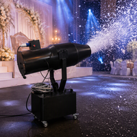 Machine à neige 1500W AC110V/220V, contrôlée à distance et par DMX, en métal, pour événements scéniques, mariages et fêtes