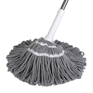 Fregona ajustable <span class=keywords><strong>de</strong></span> rotación <span class=keywords><strong>de</strong></span> agua con tornillo automático, barra recta <span class=keywords><strong>de</strong></span> secado rápido, lavado a <span class=keywords><strong>mano</strong></span>, fregona perezosa para el hogar, bloqueo <span class=keywords><strong>de</strong></span> tarjeta, <span class=keywords><strong>Material</strong></span> PP <span class=keywords><strong>de</strong></span> algodón, venta al por mayor - Product Image 4