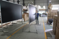 Écran de projection portable XJK 120 150 300 pouces, pliage rapide, utilisé en extérieur avec tissu de projection avant et arrière