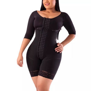 Alta compressão colombiano <span class=keywords><strong>Shapewear</strong></span> respirável lipoaspiração mangas Overbust barriga Tuck Shaper coxa mais magro BBL Fajas - Product Image 1