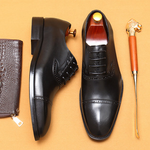 Chaussures Oxford en cuir de luxe à bout rond, confortables et respirantes, pour homme – Idéales pour le bureau, les occasions formelles et les mariages - Product Image 4