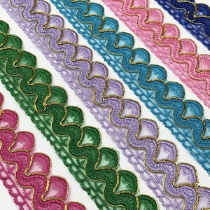 Grosir 5cm aksesoris garmen renda Trim bordir pengantin renda perbatasan potong bordir indah renda Trim - Product Image 4