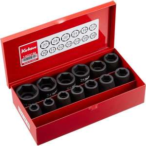 KOKEN - 14241M-00 1/2'' <b>impact</b> <b>socket</b> set in box (13 pcs.) - EAN 4991644506248 <b>IMPACT</b> <b>SOCKETS</b> AND ACCESSORIES - Product Image 1