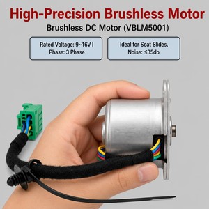 Motor BLDC Ultra Silencioso <span class=keywords><strong>de</strong></span> 8 Polos y 3 Fases, <span class=keywords><strong>9V</strong></span> a 16V, Motor CC sin Escobillas, 35dB <span class=keywords><strong>de</strong></span> Bajo Ruido para Ajuste <span class=keywords><strong>de</strong></span> Asientos <span class=keywords><strong>de</strong></span> Vehículos - Product Image 4