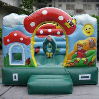 Château gonflable commercial en PVC pour enfants, design portable, capacité 6 personnes, charge maximale 200 kg, vente en gros à prix réduit