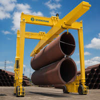 SEVENCRANE 40t Rubber Tyred Gantry Crane Tugas Berat Elektrik untuk Pelabuhan dan Area Kontainer