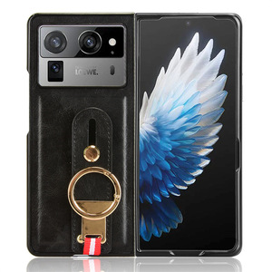 Coque en cuir TPU + PU antichoc Crazy Horse Texture pour Tecno Phantom V Fold <span class=keywords><strong>2</strong></span> - Product Image 2