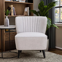 Chaise d'appoint moderne en velours blanc pour bureau à domicile, restaurant, salon, salles d'attente, fauteuil de loisirs confortable