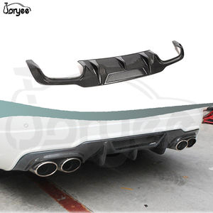 Diffuseur de pare-chocs arrière en fibre de carbone Joryee, aileron d'échappement, kit carrosserie, pièce de voiture pour Benz W204 C204 <span class=keywords><strong>C63</strong></span> <span class=keywords><strong>AMG</strong></span> <span class=keywords><strong>2012</strong></span>-2015, accessoire de tuning - Product Image 2