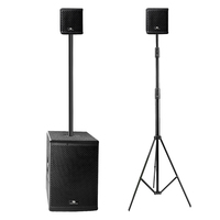 Équipement audio actif professionnel, caisson de basses en titane de 10 pouces, 2 haut-parleurs satellites de 4 pouces, amplificateur de classe D, DSP portable