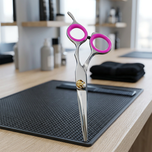 Juego de Tijeras de Peluquería Profesionales ASAP de Acero Inoxidable para Diestros, con Mango Largo y Cuchillas Afiladas, Hechas en Pakistán - Product Image 3