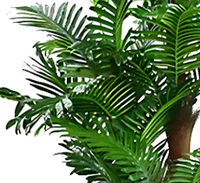 Usine de gros intérieur extérieur décoration bonsaï plante arbre grands faux pots arbres palmier artificiel