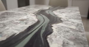 Dalle <span class=keywords><strong>de</strong></span> marbre rose quatre saisons vert exotique personnalisée pour revêtement mural, <span class=keywords><strong>table</strong></span> <span class=keywords><strong>de</strong></span> restaurant et mobilier - Product Image 5