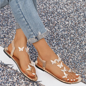 Sandales d'été de plage en plein air à plateforme tendance en dentelle européenne et américaine, taille 36-43, semelle souple en caoutchouc - Product Image 3