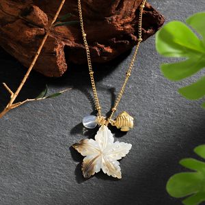 天然アワビシェルタートルフラワーペンダントネックレス18Kゴールドステンレス製イルカ貝殻 - Product Image 6