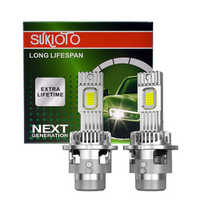 1 ชุดซุปเปอร์วิชั่น D4S <span class=keywords><strong>D2S</strong></span> 12V ยูนิเวอร์แซลฟิตเมนท์หลอดไฟแอลอีดี แคนบัส 6000K สีขาว 90W 30000LM ไฟหน้าหลอดไฟปลั๊กแอนด์เพลย์เปลี่ยนซีนอน - Product Image 1