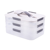 Boîte de rangement moderne pour réfrigérateur en plastique épais, transparente, en PP de qualité alimentaire, pour snacks et œufs, avec couvercle
