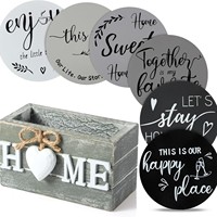 Sous-verres en bois mélangés en gros à prix abordable pour boissons, lot de 6 pièces, style rustique campagnard, rond, pour la décoration intérieure
