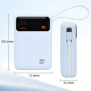 <span class=keywords><strong>พา</strong></span><span class=keywords><strong>ว</strong></span><span class=keywords><strong>เวอร์</strong></span><span class=keywords><strong>แบงค์</strong></span>แบบกึ่งโซลิดสเตต 65W ชาร์จเร็<span class=keywords><strong>ว</strong></span> 20000mah พร้อมสายคล้อง ใช้งานง่าย ฟังก์ชั่นหน้าจอแสดงผลดิจิตอล - Product Image 6