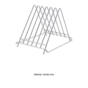 Stainless Steel 6-Slot Cutting Board Rack 26 × 34 × 27 h cm Wsc12 - Product Image 3