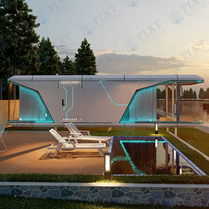 บ้านแคปซูลกระจกกลางแจ้ง FLKT บ้านสำเร็จรูป รีสอร์ท <span class=keywords><strong>โรงแรม</strong></span> วิวพาโนรามา บ้านหลังเล็ก บ้านเคลื่อนที่ สำนักงานในสวน โรงเก็บของ - Product Image 1