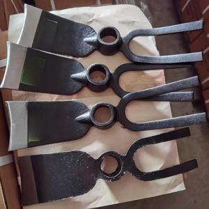Houe de jardin à <span class=keywords><strong>2</strong></span> <span class=keywords><strong>dents</strong></span> en acier au carbone forgé, fabriquée en Chine - Product Image 4