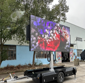 شاشة LED خارجية ملونة بالكامل EF10 P4/P5/P6 مع وظيفة SDK، مقاس 4000×2500 ملم، مقاومة للبصمات IP65، لوحة إعلانات رقمية مثبتة - Product Image 1