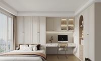 Set Perabot Kamar Tidur Modern yang Dapat Disesuaikan, Terintegrasi Tempat Tidur, Meja, dan Lemari dengan Desain yang Dapat Diperpanjang untuk Apartemen, Bahan Kayu
