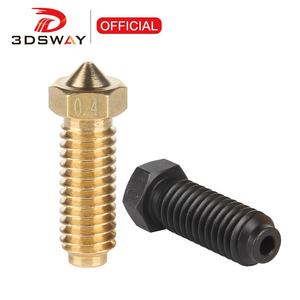 3 dswow acciaio temprato ottone Valcano ugello per Anycubic Kobra 2 ugello 3D accessori stampante 0.4mm M6 filettato resistenza al calore - Product Image 1