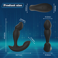 YLove Masseur de Prostate Puissant, Plug Anal Vibrant, 10 Modes de Vibration, Contrôle sans Fil via APP, Étanche IPX65, Silicone Liquide