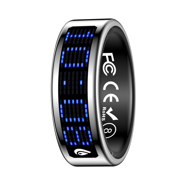 Display Smart Ring with Gesture Control Short Video Page Turner EBook Remote Shutter
