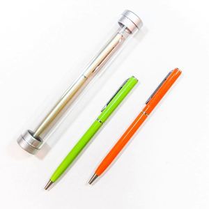 Promotional Hotel Slim Metal Ballpoint Pen with Stylus Brand Personal logo - Product Image 1