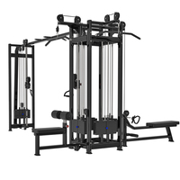 Appareil de musculation commercial multifonctionnel 5 stations, équipement de gym, crossover à câbles Jungle, machine multifonctionnelle 8 stations