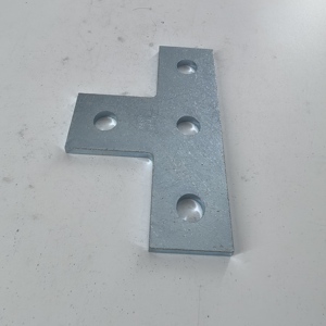 Chất lượng tuyệt vời <span class=keywords><strong>4</strong></span> lỗ Electro mạ kẽm tấm phẳng strut kênh nối <span class=keywords><strong>Bracket</strong></span> - Product Image 2