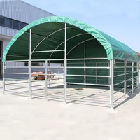 Abri portable pour animaux en PVC avec toit en dôme, tente pour animaux, abri pour vaches et chevaux avec toit