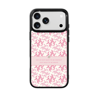 Coque de téléphone AG Feeling Black Edge avec motif floral rose doré pour iPhone 17, 17 Pro Max, 16 Pro, 15 – Coque magnétique