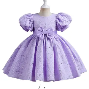 Princess Flower Girl Dress Summer Tutu Wedding Birthday Party Kids Dresses For Girls Teenager Prom Designs Dress