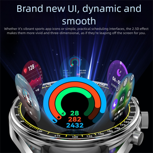 HX27 นาฬิกาอัจฉริยะระบบปฏิบัติการ Harmony <span class=keywords><strong>OS</strong></span> พร้อม AI ติดตามการนอนหลับ ตรวจสอบสุขภาพ นาฬิกาออกกำลังกาย กันน้ำ IP68 หน้าจอ AMOLED 1.5 นิ้ว รองรับคำสั่งเสียง AI - Product Image 5
