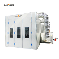 Cabine de peinture articulée SLD avec intégration de bras robotique, système automatisé d'application et de séchage de peinture pour l'entretien des flottes