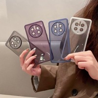Étui de téléphone portable transparent en gel de silicone souple, inspiré des yeux, sous licence officielle pour MATE 70, avec protection intégrale des objectifs