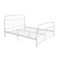 Canapé-lit convertible moderne en métal, taille Queen, extensible et pliable, avec rangement et lit simple extractible