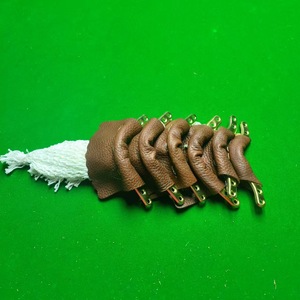 Ensemble de 6 embouts de billard en cuir et corne de fer, durables, pour accessoires de table de snooker - Product Image 1