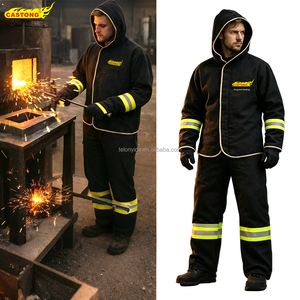 Vêtements <span class=keywords><strong>de</strong></span> <span class=keywords><strong>sécurité</strong></span> ignifuges en fibre <span class=keywords><strong>de</strong></span> carbone résistante aux hautes températures, isolation thermique, pour évacuation en cas d'incendie - Product Image 2