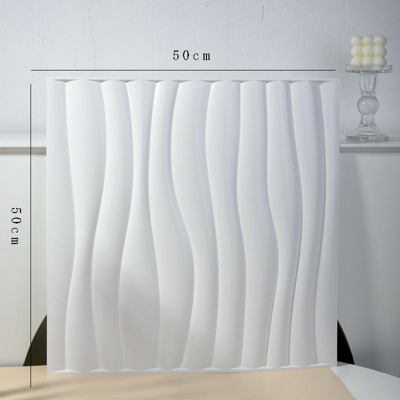 Panel-d105ผนัง3D-ชิปเดี่ยวขนาด50*50ซม