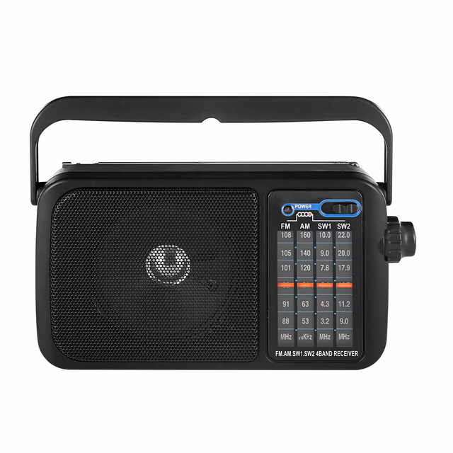 Multifunction FM/AM/SW Radio with Handle MP3 BT USB TF AUX Port Stereo Built-in Speaker Broadcast Digital Radio