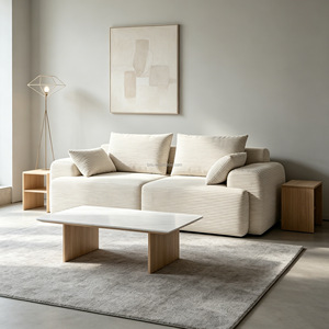 Canapé modulaire en velours sans armature, deux places, pliable, facile d'entretien, confortable, pour salon – Vente chaude usine, prix abordable, luxe moderne - Product Image 3